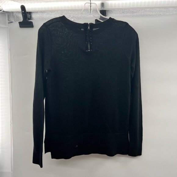 Ann Taylor Loft Women's Long Sleeve Lightweight Sweater Black Size XS - Picture 7 of 9